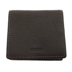 ケンゾー KENZO 財布 小銭入れ コインケース シボ加工 ステッチデザイン エンボスロゴ  黒 ブラック /IB ■ECC003のサムネイル