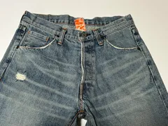 KATO' セルビッチ 赤耳 日本製 ダメージ デニムパンツ W30 ボタンフライ【古着】ME6017IKE 【匿名配送】のサムネイル