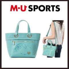 新品 未使用 MUスポーツ デュアルレザービジューロイヤルバックパック