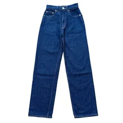 MOUSSY PLAIN JEANS STRAIGHT プレーンジーンズ 濃紺 テーパードデニム サイズ23 レディースXXS マウジー