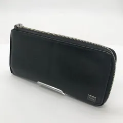 ◎S047 PORTER ポーター カレント 長財布 L字ファスナー レザー ブラック 黒 (ma)のサムネイル