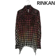 ルグランブルー  SHIRT-G 010KSA0D カットオフ加工グラデーションチェック長袖シャツ メンズ 1のサムネイル