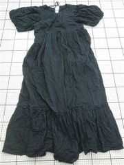 ◇ ⊂ フリークスストア FREAK'S STORE 222-3170 コットンワンピース 半袖 ブラック系 freeサイズ レディース E 【1604220012530】