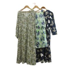 TELA ノースリーブ ワンピース ロング丈 タータンチェック柄 サイズ42 