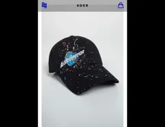 ADER ERROR アーダーエラー ボールキャップ ブラックのサムネイル
