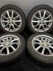 ★155/65R14 BRIDGESTONE/VRX 20年製 Lanx 14インチ 4.5J +45 100 4H スタッドレス 4本 N-BOX スペーシア タント (南1-M458)のサムネイル