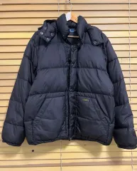 POLO RALPH LAUREN(ポロラルフローレン) メンズ ブラック ユーティリティ グースダウンジャケット フード ジップアップ アウター Lのサムネイル