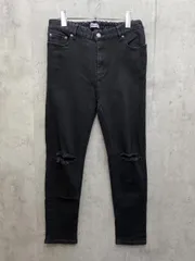 PUNYUS プニュズ 渡辺直美 スラッシュスキニー デニムパンツ シンプル カジュアル size3/黒  ■■ レディースのサムネイル