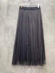 green label relaxing グリーンレーベルリラクシング ユナイテッドアローズ リバーシブル 2WAY チュール プリーツ ロング スカート sizeF/グレー ■◆ レディースのサムネイル