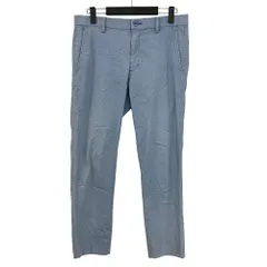 23区 オンワード樫山 スリム テーパード ゴルフ パンツ 鹿の子編み ストレッチ  86 ライトブルー 水色 /MZ ■ECD004のサムネイル