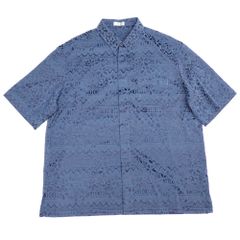 希少】DIOR × Shawn Stussy シルク 半袖 シャツ M ブルー - メルカリ