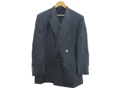 ジバンシィ GIVENCHY ジャケット 上着 麻 リネン ブルーグレー 背抜き ダブルブレスト ピークドラペル 長袖 /NP ■ECD004のサムネイル