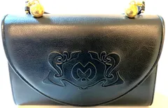 mila schon ミラショーン ビッグロゴ 本革レザーフォーマルハンドバッグのサムネイル