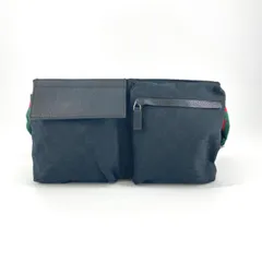 GUCCI（グッチ） GGキャンバス 28566 ウエストバッグ ブラックのサムネイル