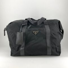 プラダ ボストンバッグ 2way 三角ロゴ ナイロン ブラック - メルカリ