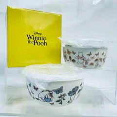 Disney Winnie the Pooh くまのプーさん 陶器ボウル 保存容器付き 未使用