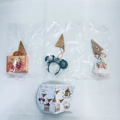 東京ディズニーリゾート 40周年 Dream-Go-Round カプセルトイ キーチェーン 3点セット 未使用