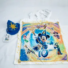 東京ディズニーシー TDS 10周年 Be Magical! ミッキー 帽子ケース付 エコバッグ 未使用保管品