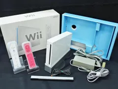 Nintendo ニンテンドー Wii 本体 コントローラー リモコン 2本 ピンク セット ホワイト RVL-001