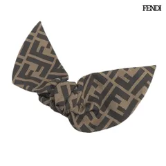 超美品 フェンディ FENDI FXT287AARHF0QE1 ズッカ柄 ブラウンツイル ヘアクリップ 定価50600円 レディースのサムネイル