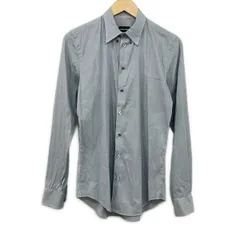 GIORGIOARMANI(ジョルジオアルマーニ) 長袖シャツ サイズ39 15 1/2 メンズ - ダークグレー×白 ストライプのサムネイル