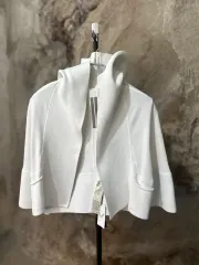 RICK OWENS リックオウエンス 18SS フーデッド ニット ジャケット (RO18S8652-CHC)のサムネイル