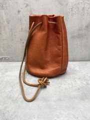 一点もの 作家さん ハンドメイド 本革 バック 巾着 手仕事 - メルカリ
