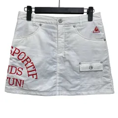 ルコックスポルティフ le coq sportif GOLF COLLECTION 台形 ゴルフスカート ロゴプリント 中綿入り 白 ホワイト 13  /MZ ■ECD004のサムネイル