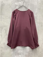 BEAUTE DE OPAQUE ボーテドオペーク 長袖 パフスリーブ ブラウス シャツ きれいめ sizeS/ボルドー ■◇ レディースのサムネイル