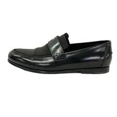 JIMMY CHOO(ジミーチュウ) ローファー 41 1/2 メンズ - 黒 スタッズ レザーのサムネイル