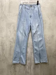 PAGEBOY ページボーイ フロントスリットジーンズ2 デニムパンツ ハイウエスト size26M/サックスブルー ■■ レディース