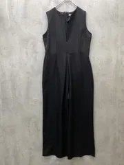 ABITOKYO アビトーキョー スキッパーネック ワイドシルエット オールインワン サロペットフォーマル オケージョン きれいめ sizeL/ブラック ■◆ レディースのサムネイル