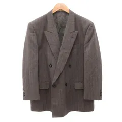 ダンヒル dunhill CLOTH テーラードジャケット ダブルブレスト ストライプ グレー /JS ■GY50のサムネイル