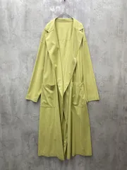 allureville アルアバイル リボン付き スプリング ロング コート ライトアウター 薄手 size2/黄緑 ■◇ レディースのサムネイル