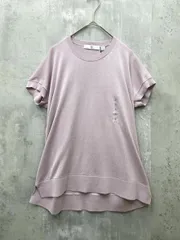 新品 UNIQLO +J ユニクロ ジルサンダー シルクコットンクルーネックセーター(半袖) ニット セーター sizeS/ピンク ■◆ レディースのサムネイル