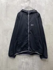 UNDER ARMOUR アンダーアーマー ナイロンジャケット ジップアップ パーカー スポーツウェア sizeSM/ブラック ■◇ レディースのサムネイル