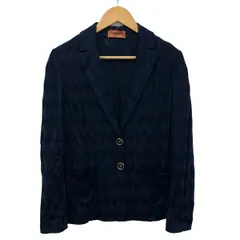 MISSONI(ミッソーニ) ジャケット サイズ48 XL レディース美品  - ダークネイビー 長袖/オールシーズンのサムネイル