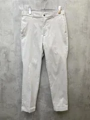 美品 ABAHOUSE アバハウス センタープレス テーパード スラックス パンツ オフィスカジュアル きれいめsize46/ホワイト ■◆ メンズのサムネイル