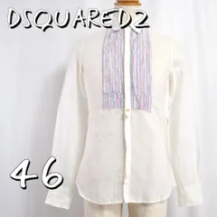 【美品】DSQUARED2ディースクエアード イタリア製 ボザムデザイン リネンシャツ 46(M) 白ホワイト【古着】【中古】【送料無料】のサムネイル