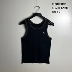 BURBERRY BLACK LABEL 00s y2k archive rib tanktop 2 M バーバリーブラックレーベル リブ タンクトップ ワンポイント 平成 お兄系 美品のサムネイル