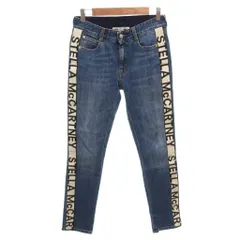 ステラマッカートニー STELLA McCARTNEY デニムパンツ ジーンズ スキニー ロゴ サイドライン 26 インディゴ /FF ■GY57のサムネイル