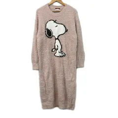 gelato pique(ジェラートピケ) ワンピース サイズONE SIZE レディース ピンク×白×マルチ PEANUTS/スヌーピーのサムネイル