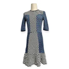 M MISSONI ミッソーニ Stripe Circle Wave Dress ストライプ サークルウェーブ ニット マーメイド ワンピース ドレス 38のサムネイル