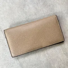 valextra ヴァレクストラ ヴァーティカル 12カード ロングウォレット ソフトカーフスキン 札入れ ベージュのサムネイル
