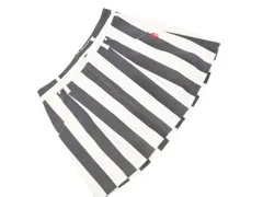 PEARLY GATES パーリーゲイツ ゴルフ ストライプ スカート size0/白ｘ黒 ◇■ レディースのサムネイル