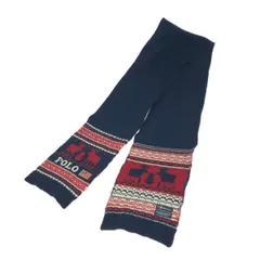 RALPH LAUREN ラルフローレン マフラー  星条旗刺繍    ネイビー ユニセックス / 241021000909のサムネイル