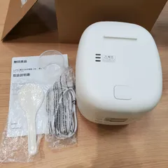 MK744【ER263】無印良品 しゃもじ置き付き炊飯器 3合 白 MJ-RC3A3 264602505のサムネイル