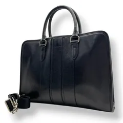 COACH コーチ Metropolitan メトロポリタン ブリーフケース ビジネスバッグ 2way レザー ブラック メンズ シルバー金具 A4収納 PC収納 通勤 ショルダー ハンドバッグ 書類 仕事 s83