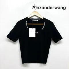 アレキサンダーワン ロゴ トリム 半袖 ニット トップス ロゴジャガードTシャツ レディース M ISItems【USED】【古着】【中古】50160753のサムネイル