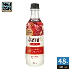 CJジャパン 美酢 ミチョ プラス ざくろ 500ml プラスチックボトル 48本 (24本入×2 まとめ買い) 酢飲料 希釈用 お酢 果実酢のサムネイル